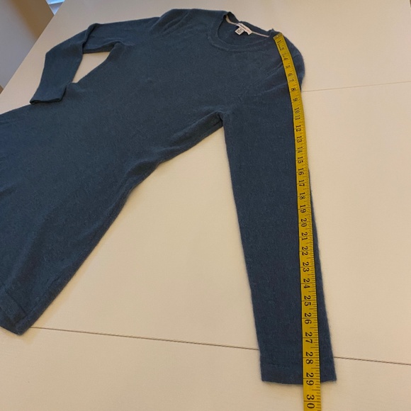 Isaac Mizrahi Live Teal Cashmere Tunic Sweater Size Medium - Picture 11 of 11